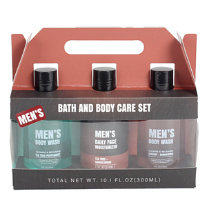 BL25002-FM Men Gift Set Face Kit Face Moisturizer Face Wash Body Wash 