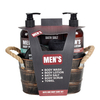 BL25015-FM Men Gift Set Bath Kit Body Wash Lotion Scrubs Bath Salt Shower Gel