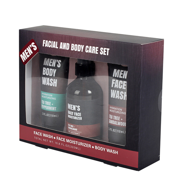 BL25001-FM Men Gift Set Face Kit Face Moisturizer Lotion Cream Face Wash Face Cleanser