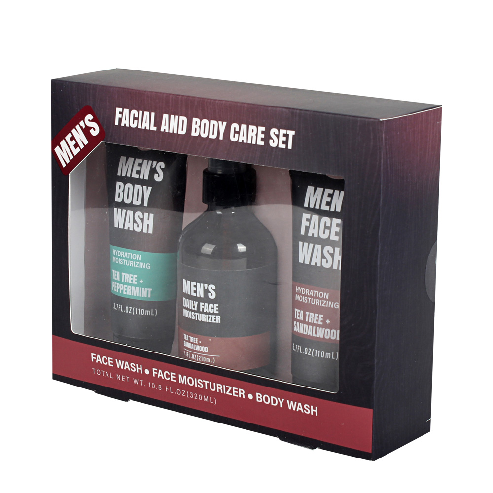 BL25001-FM Men Gift Set Face Kit Face Moisturizer Lotion Cream Face Wash Face Cleanser