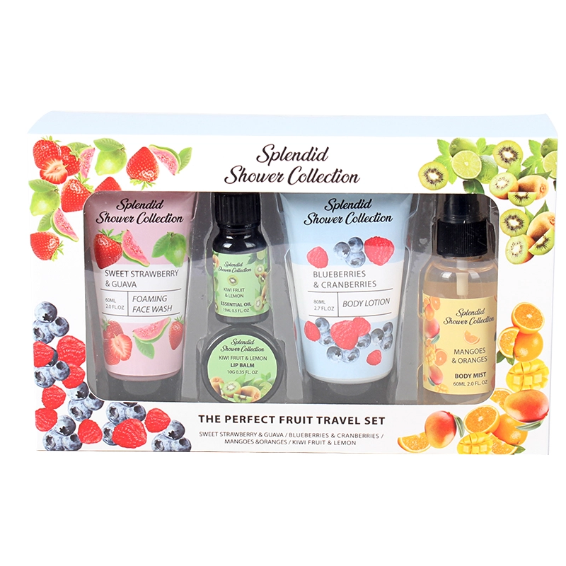 BL25004-Fruit Series Face Wash Essential Oil Lip Balm Body Lotion Body Mist