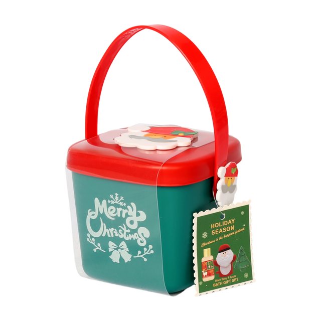 BLHS25024 Holiday Bath Collection with Christmas Drum Packaging