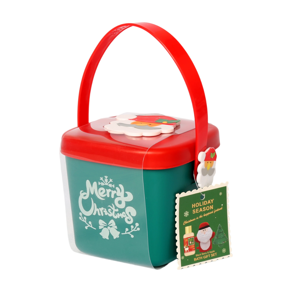 BLHS25024 Holiday Bath Collection with Christmas Drum Packaging
