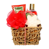 BLHS25008 Artisan Bath Collection with Snowflake Fizzer and Natural Grass Basket