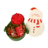 BLHS25016 Winter Wonderland Bath Set with Soap Flower and Snowman Packaging