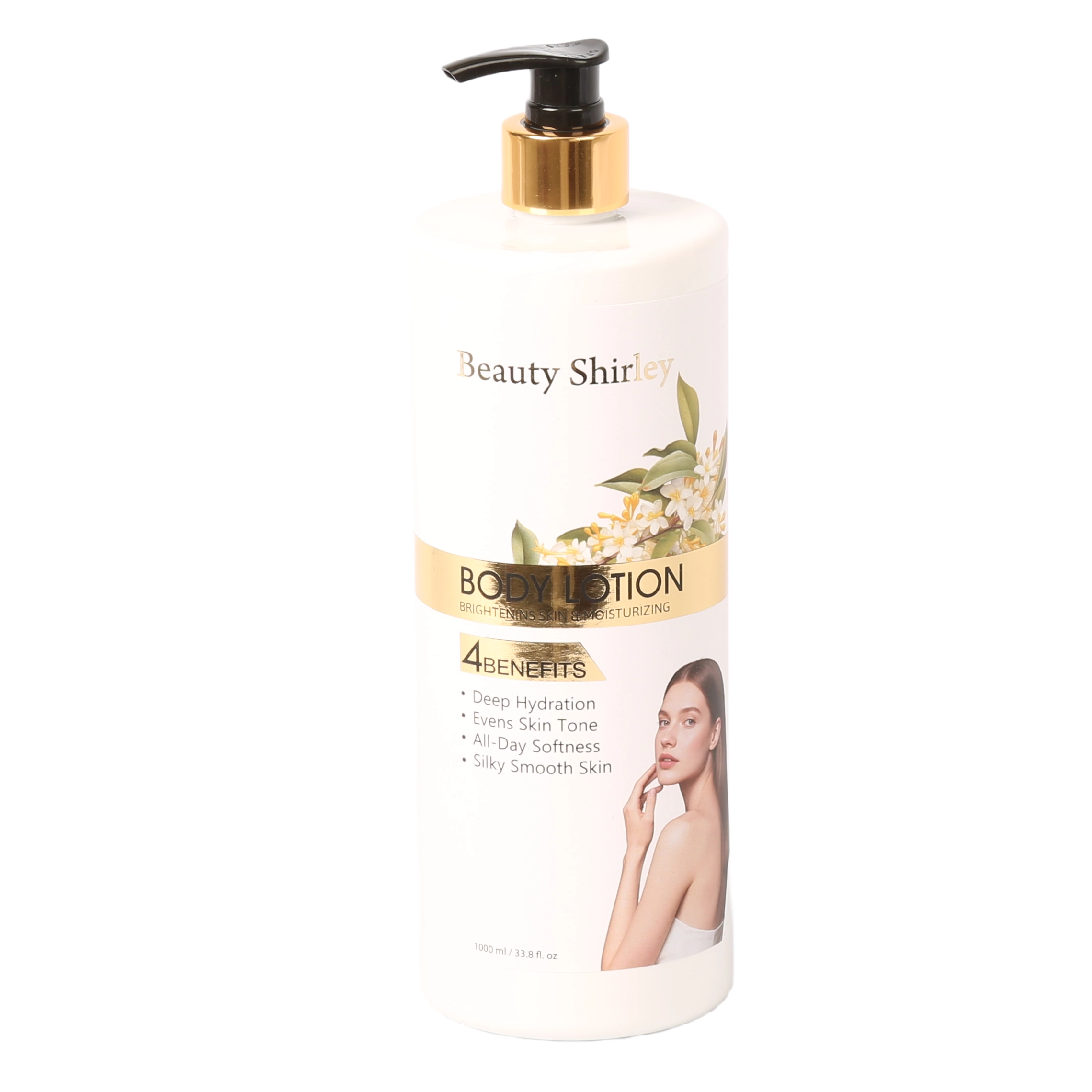 BLES26009 1000ml Hydrating Shower Gel White Bottle Bulk Size