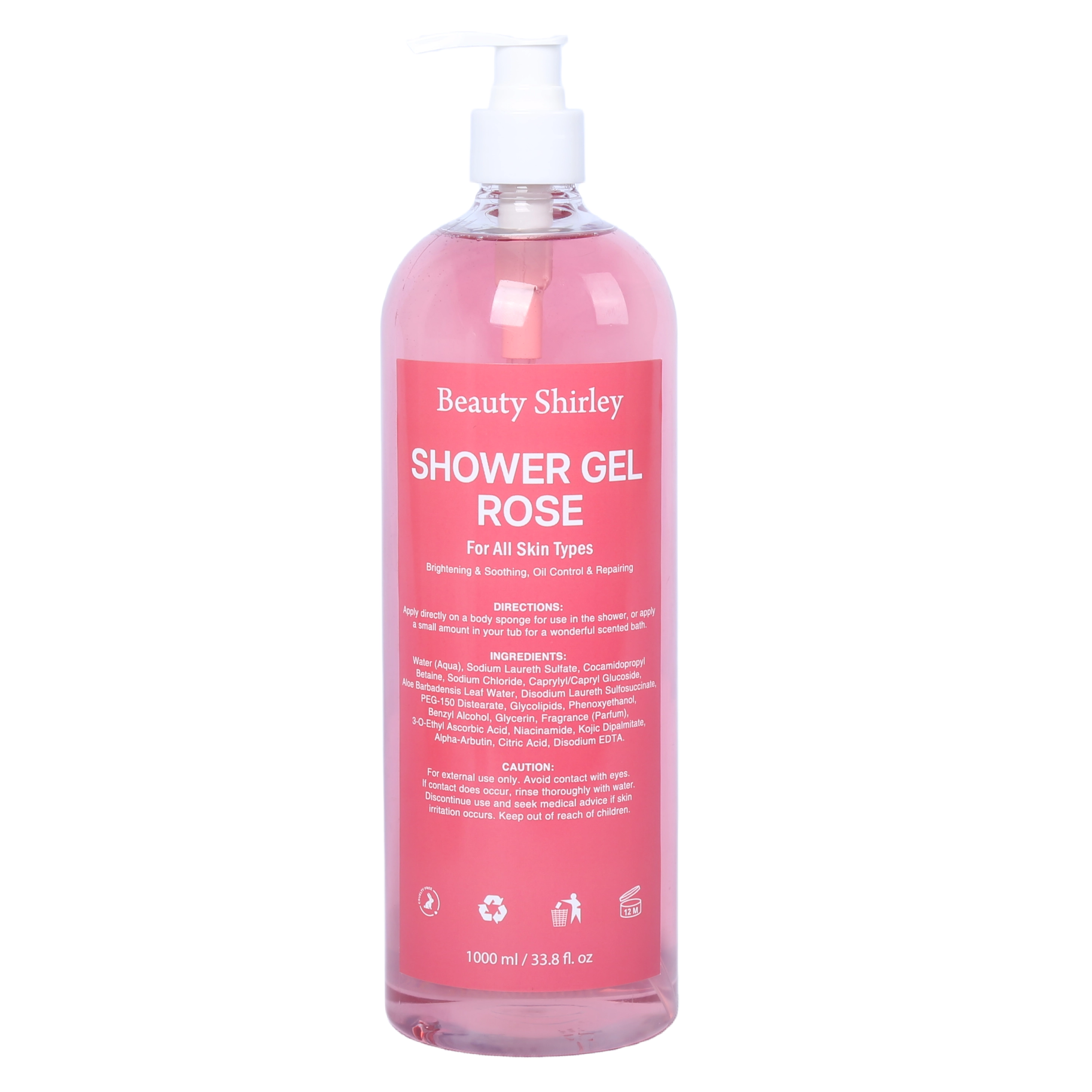 BLES26003 1000ml Rose Infused Shower Gel – For Even Skin Tone & Softness