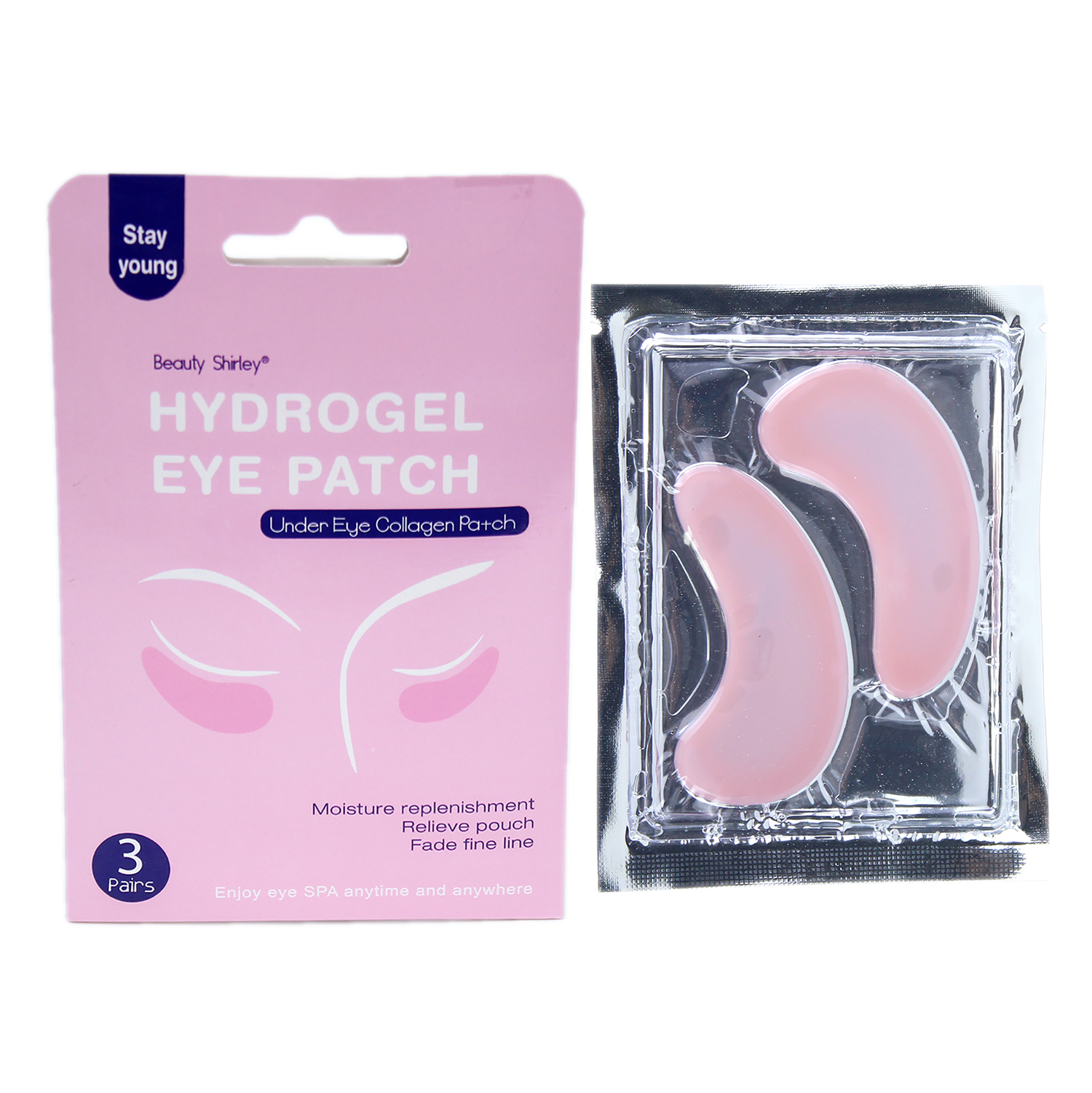 Instant Relief Eye Gel Patches-Pink 