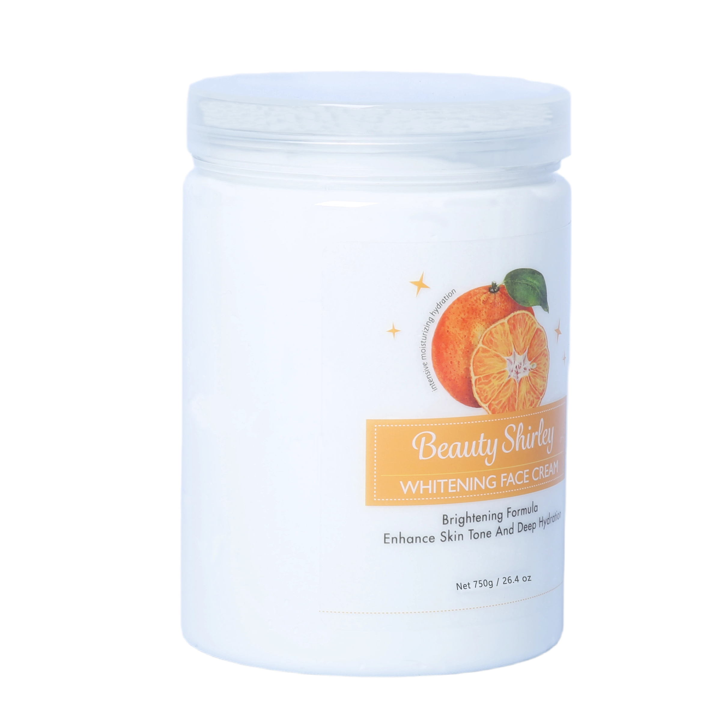 Bulk Brightening Face Cream 750g– Wholesale Clear Cosmetic Jar