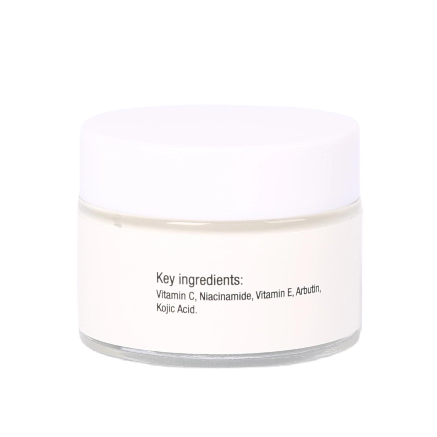 50g Brightening Face Cream in Clear Glass Jar – Low MOQ OEM