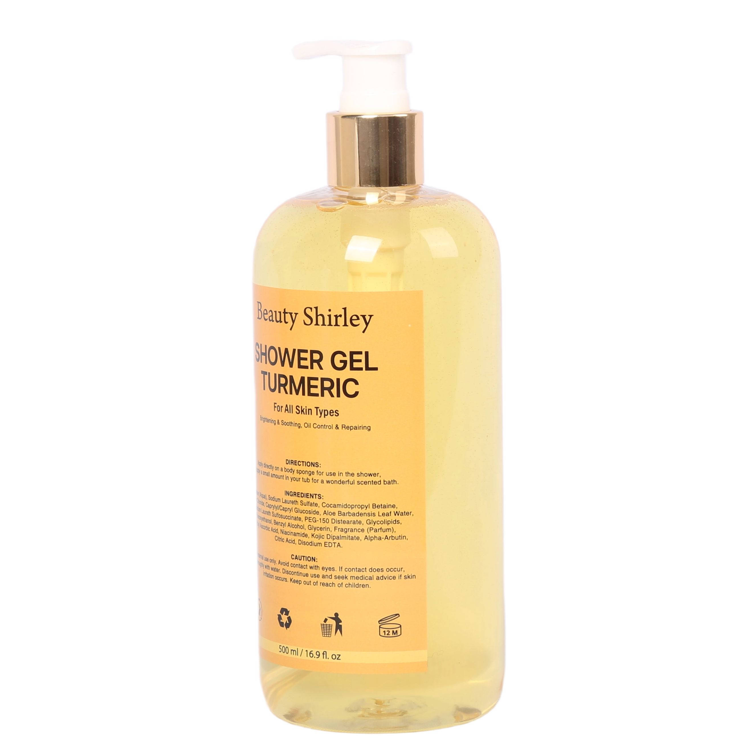 BLES26002 500ml Turmeric Shower Gel – Brightening, Oil Control & Soothing
