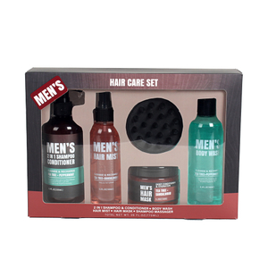 BL25013-FM Men Gift Set Kit Shampoo Conditioner Hair Mist Hair Mask Body Wash
