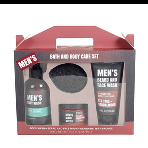 BL25004-FM Men Gift Set Body Kit Body Wash beard butter beard and face wash