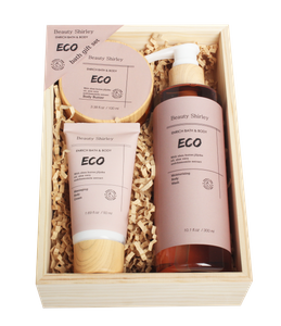 BLEO25003 Artisanal Bath and Body Gift Set in Wood Tray