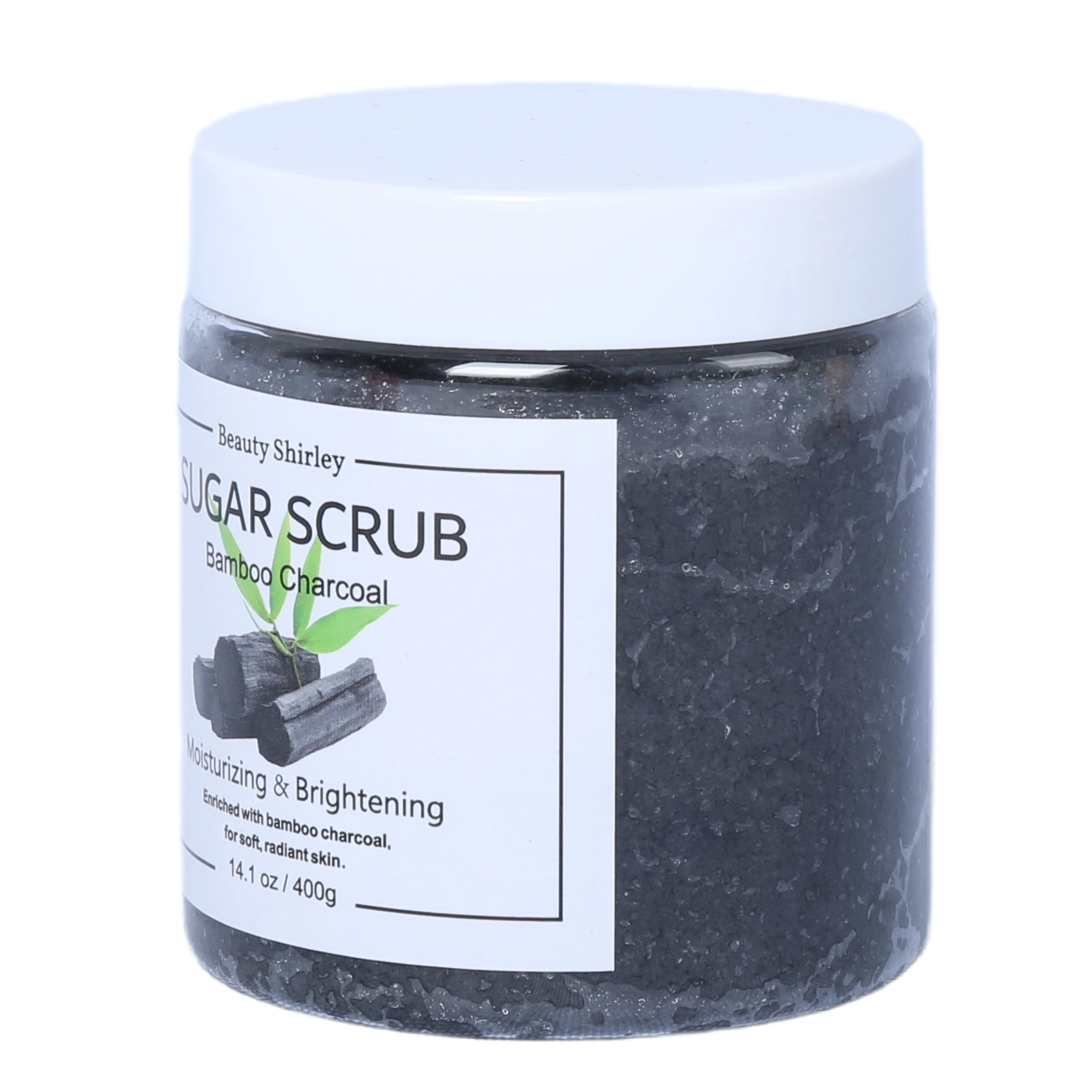 BLES26036 400g Bamboo Charcoal Sugar Scrub – Pore Purifying & Brightening