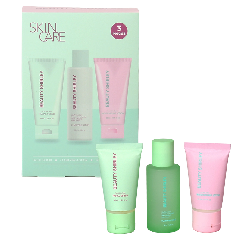 BLCS25013 Lady Care Complete 3-Step Skincare Set with Exfoliating Facial Scrub and Hydrating Formulas
