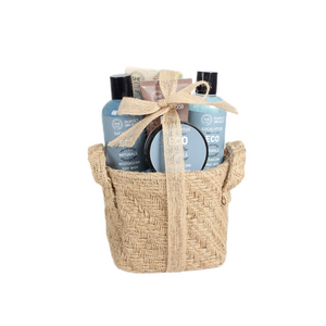 BL25008-ECO Bath Set Body Wash Body Lotion Shower Gel Bubble Bath Body Butter Barrel Basket 