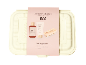 BLEO25009 Eco-Conscious Body Cream Duo Gift Set with Wooden Brush