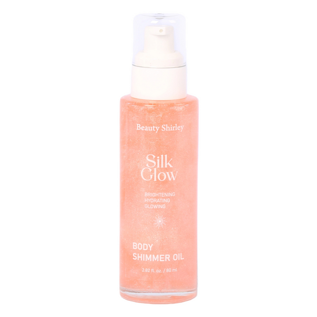 BLES26015 Bulk Coral Peach Body Shimmer Oil 80ml – For Salon & Event Makeup