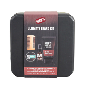 BL25014-FM Men Gift Set Kit Beard Face & Hair Wash Beard Oil Styling Cream