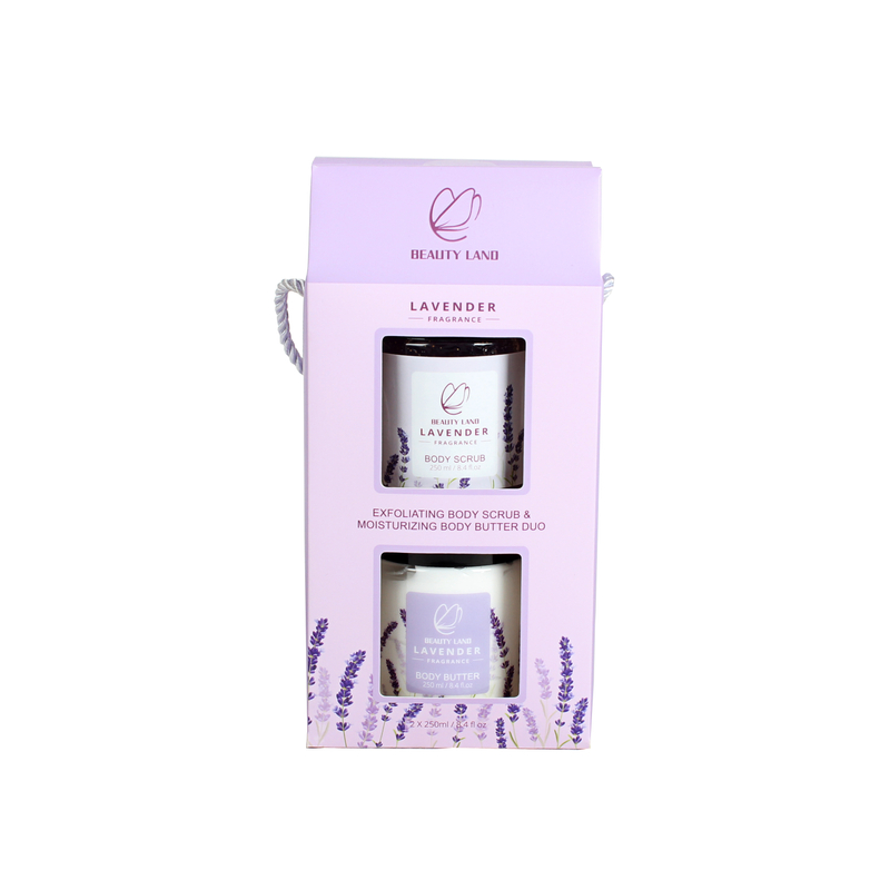 BL25014- LA Lavender Bath Set Body Scrub Body Butter