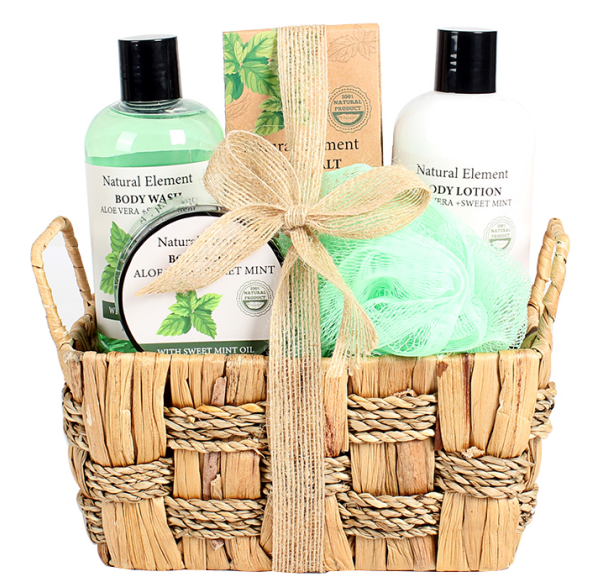BL25003-NA Nature Bath Set Body Wash Bubble Bath Body Lotion Bath Salt