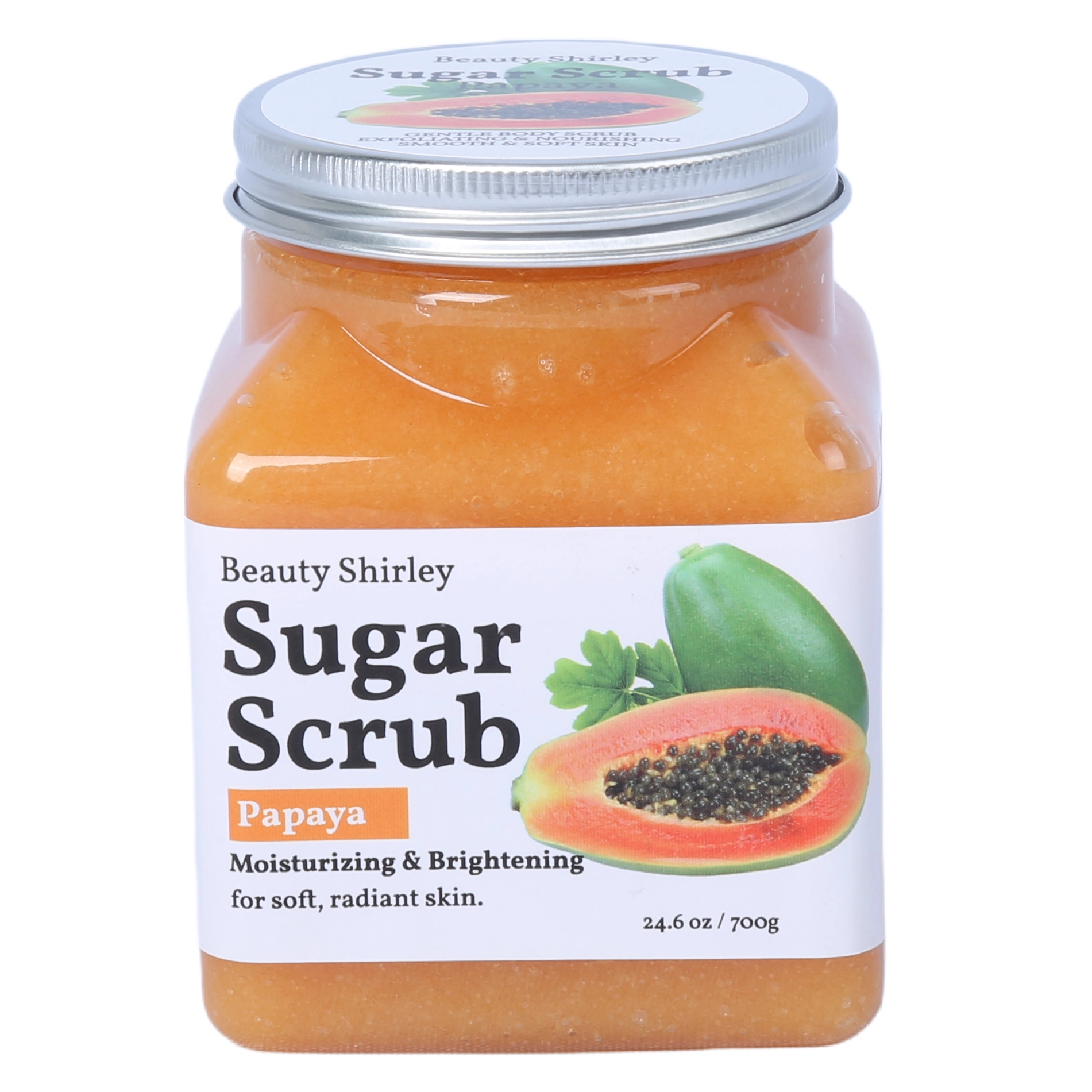 BLES26039 700g Brightening Papaya Sugar Scrub – Natural Fruit Formula