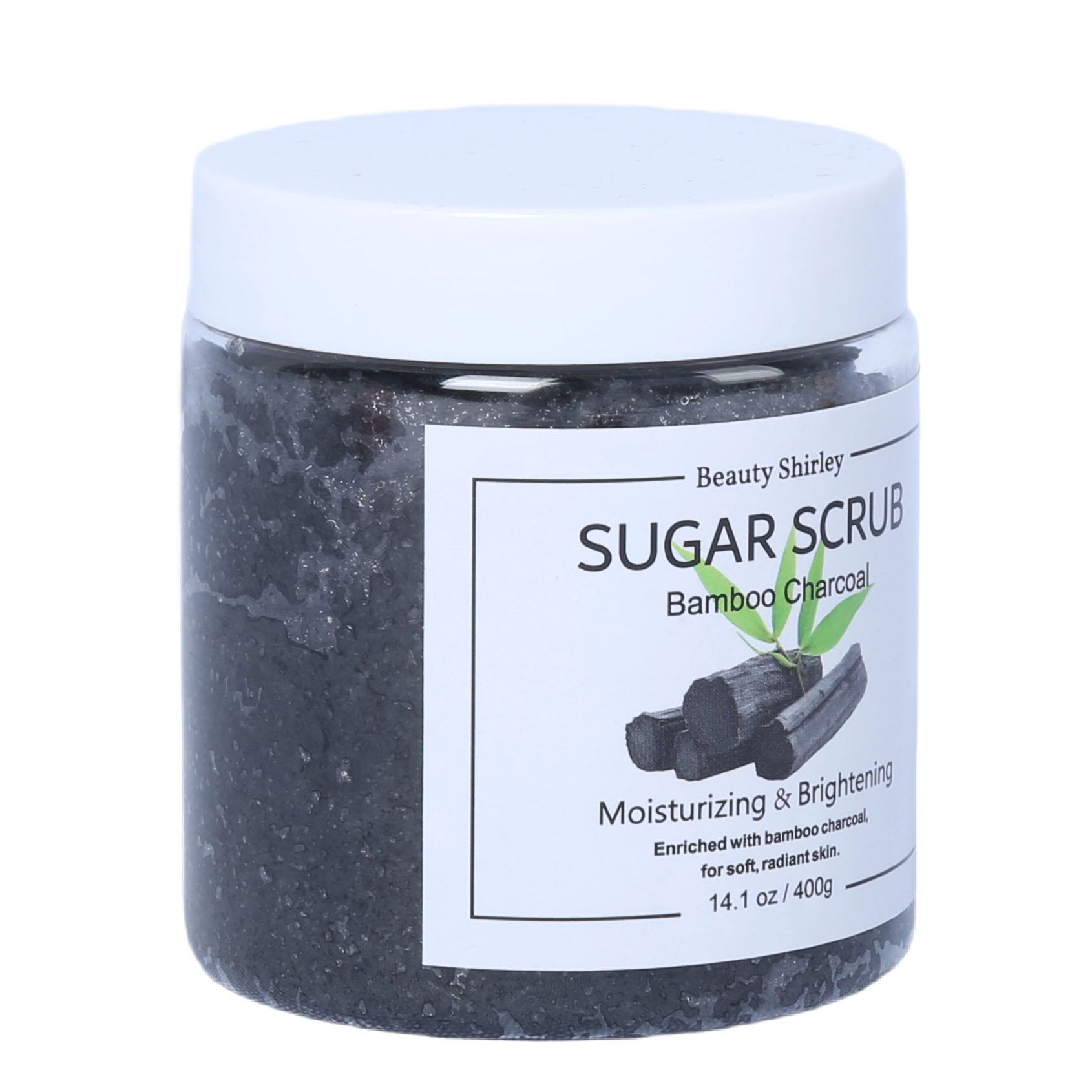 BLES26036 400g Bamboo Charcoal Sugar Scrub – Pore Purifying & Brightening