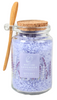 BL25019- LA Lavender Bath Set Bath Salt Glass Jar