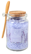 BL25019- LA Lavender Bath Set Bath Salt Glass Jar