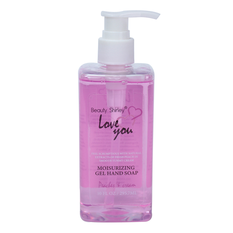 Peach & Cream Moisturizing Hand Soap – 10 Oz Square Bottle with Pump 