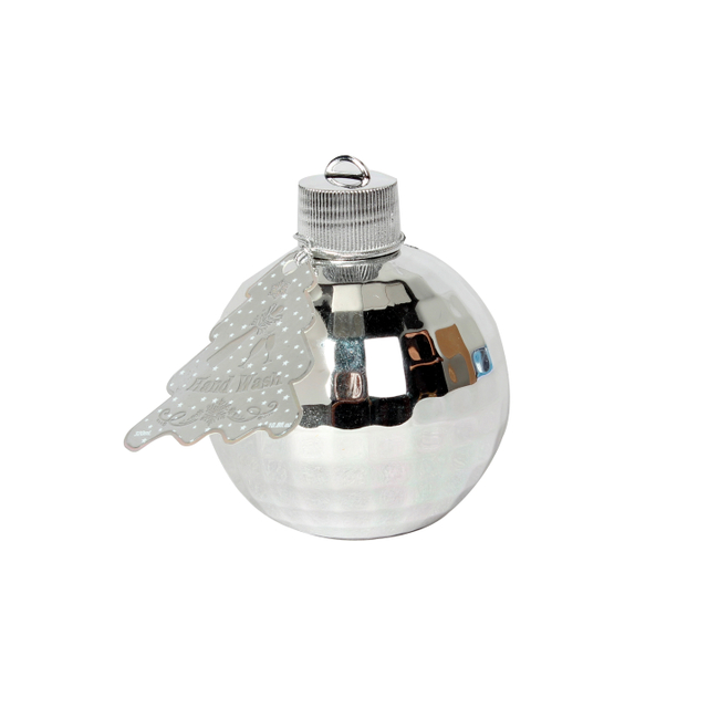 BLCM25008 Luxury 250ml Body Wash in Textured Electroplate Bottle with Integrated Hook