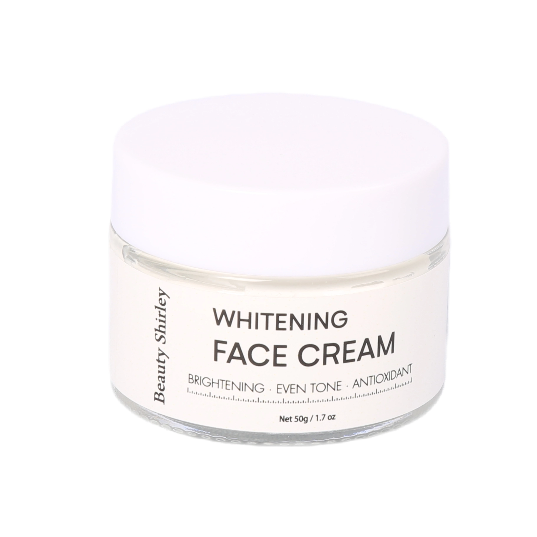 50g Brightening Face Cream in Clear Glass Jar – Low MOQ OEM