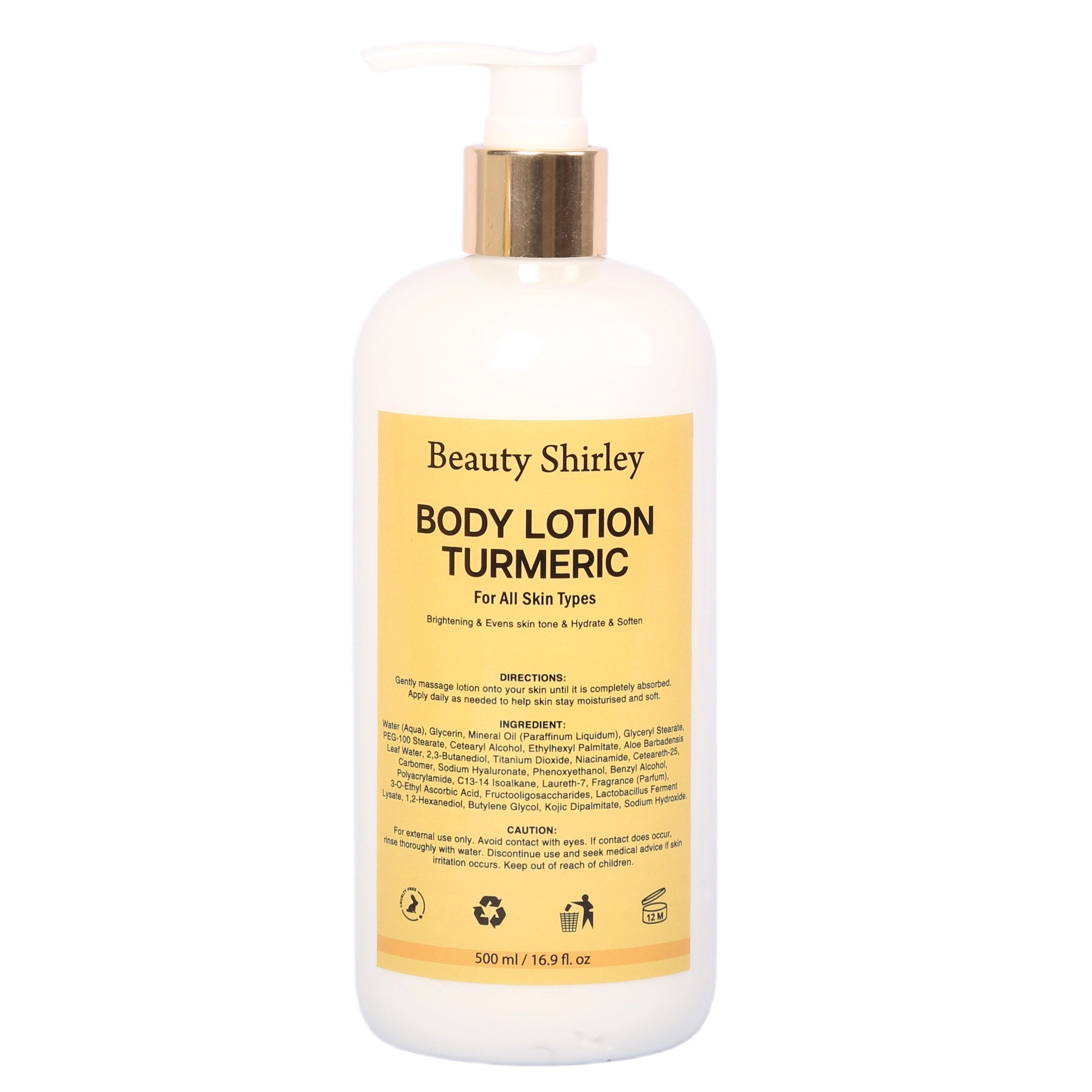 BLES26002 500ml Turmeric Infused Body Lotion – For Even Skin Tone & Hydration