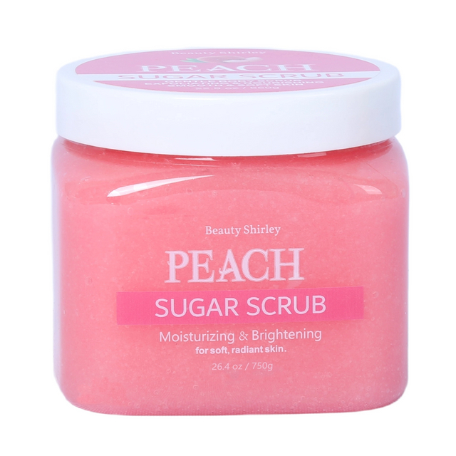 BLES26043 750g Peach Sugar Scrub – Fruity Glow & Gentle Exfoliation