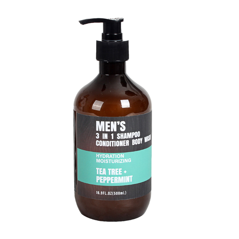 BL25023-FM 500ml 3 in 1 Shampoo Conditioner Body Wash Shower Gel 