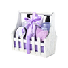 BL25003- LA Lavender Bath Set Shower Gel Shampoo Bubble Bath Body Lotion Hand Cream Body Scrub Bath Salt Body Butter Bath Bomb Wooden Tray