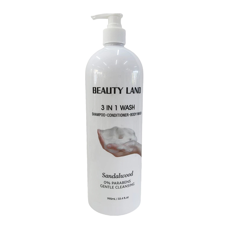 BL2025003-1-ED 990ml 3 in 1 Shampoo & Conditioner & Body Wash