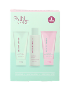 BLCS25013 Lady Care Complete 3-Step Skincare Set with Exfoliating Facial Scrub and Hydrating Formulas