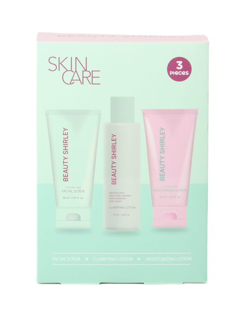 BLCS25013 Lady Care Complete 3-Step Skincare Set with Exfoliating Facial Scrub and Hydrating Formulas