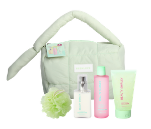 BLCS25017 Lady Care Complete Skincare Set with Mesh Sponge and Cosmetic Bag