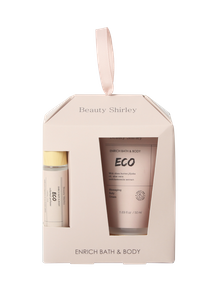 BLEO25001 Premium Wood Print Gift Set with Roll-On Perfume and Nourishing Body Cream