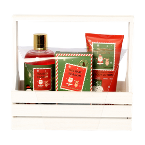 BLHS25009 Premium Bath and Body Collection with Wooden Box Packaging