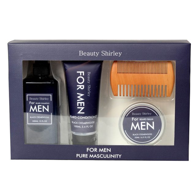 BLFM25013 Complete Beard Care Kit with Wooden Comb Premium Gifting Solution