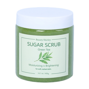 BLES26034 400g Green Tea Infused Sugar Scrub – For Soft, Radiant Skin