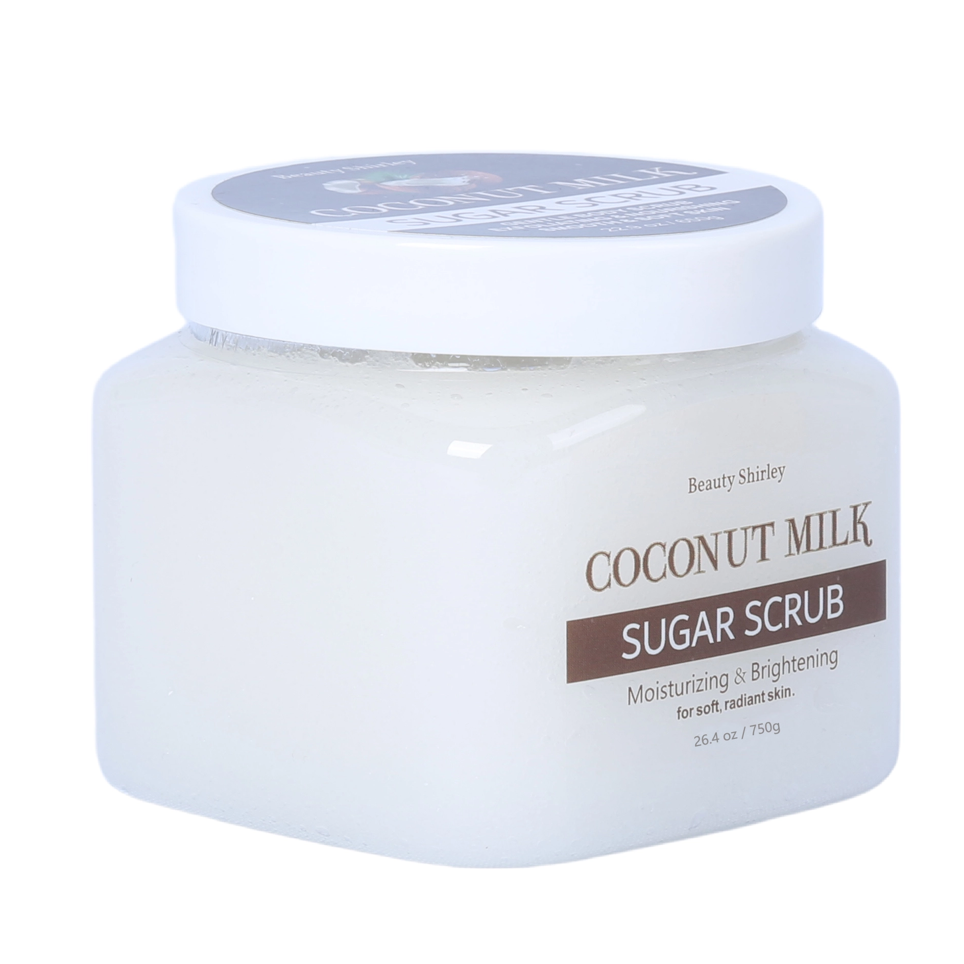 BLES26045 750g Coconut Milk Infused Sugar Scrub – For Soft, Radiant Skin