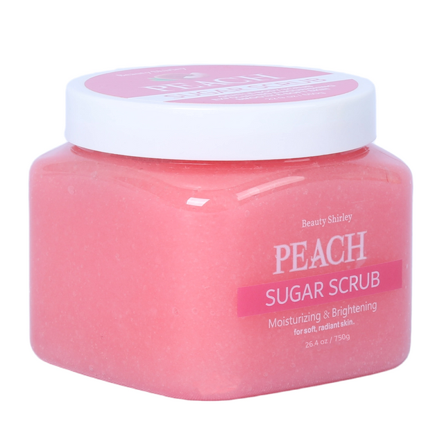 BLES26043 750g Peach Sugar Scrub – Fruity Glow & Gentle Exfoliation