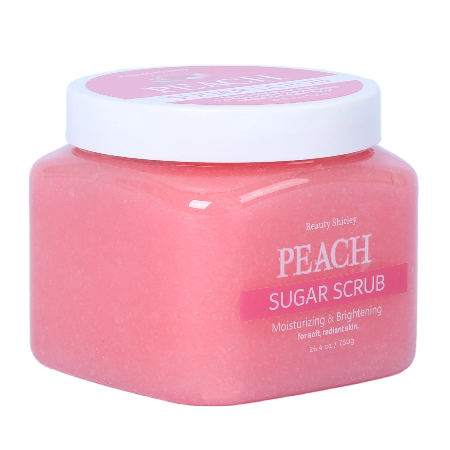 BLES26043 750g Peach Sugar Scrub – Fruity Glow & Gentle Exfoliation