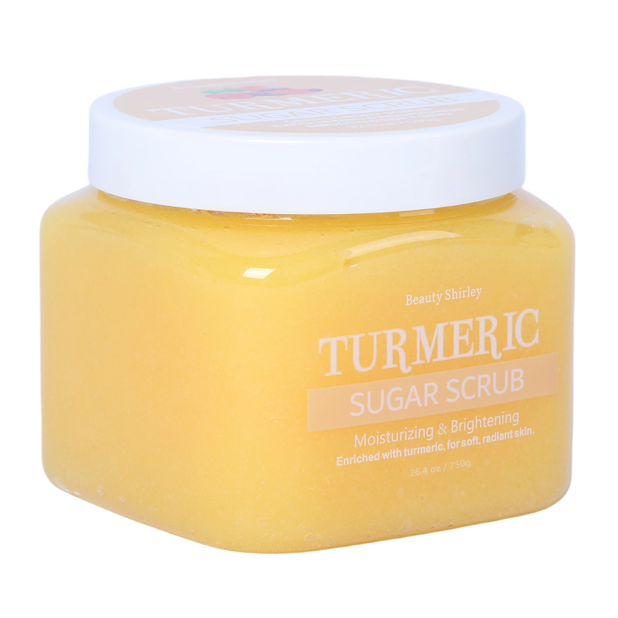 BLES26042 750g Turmeric Powder Infused Sugar Scrub – For Soft, Radiant Skin