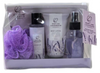 BL25013- LA Lavender Bath Set Body Lotion Shower Gel Body Mist Mess Sponge